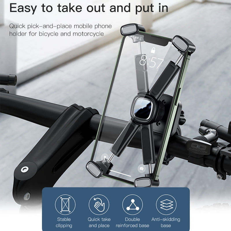 Bike Bicycle Phone Holder For iPhone Samsung Motorcycle Mobile Cellphone Holder GPS Mount Bracket