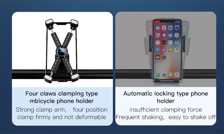 Bike Bicycle Phone Holder For iPhone Samsung Motorcycle Mobile Cellphone Holder GPS Mount Bracket