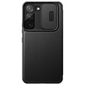 Qin Pro Leather phone Case with Cards Wallet Slide Lens Protector for Samsung Galaxy S22 series