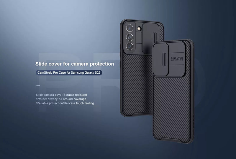 Lens Protector Shockproof  Anti Fingerprint CamShield Pro Case for Samsung Galaxy S22 /S22+/S22Ultra