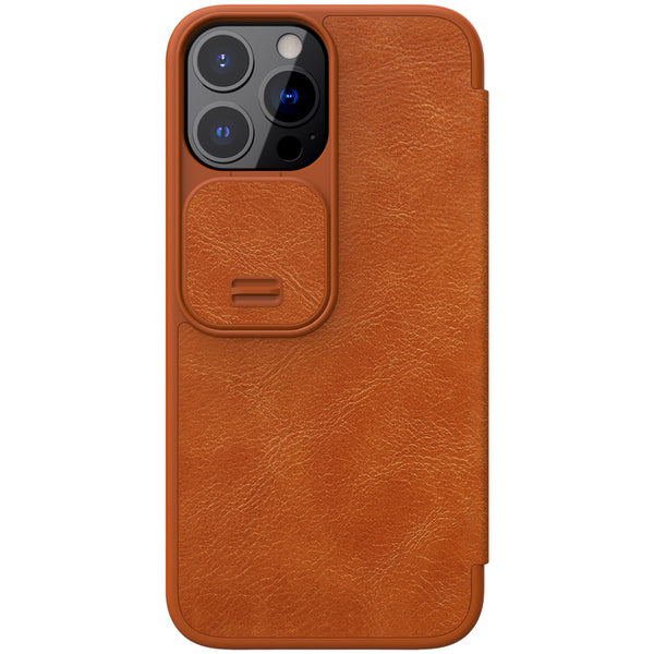 Qin Pro Leather Case Classic Flip Camera Protection Shockproof for iPhone 13/13 Pro/13 Pro Max